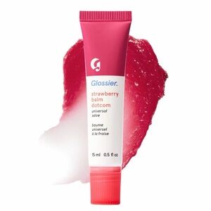 Glossier Strawberry Lip Balm Dotcom Full Size NWOT